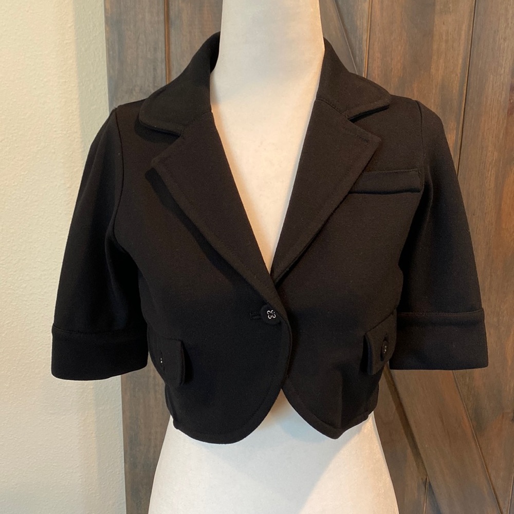 Grace Elements cropped short sleeve jacket
